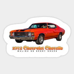 1972 Chevrolet Chevelle Malibu SS Sport Coupe Sticker